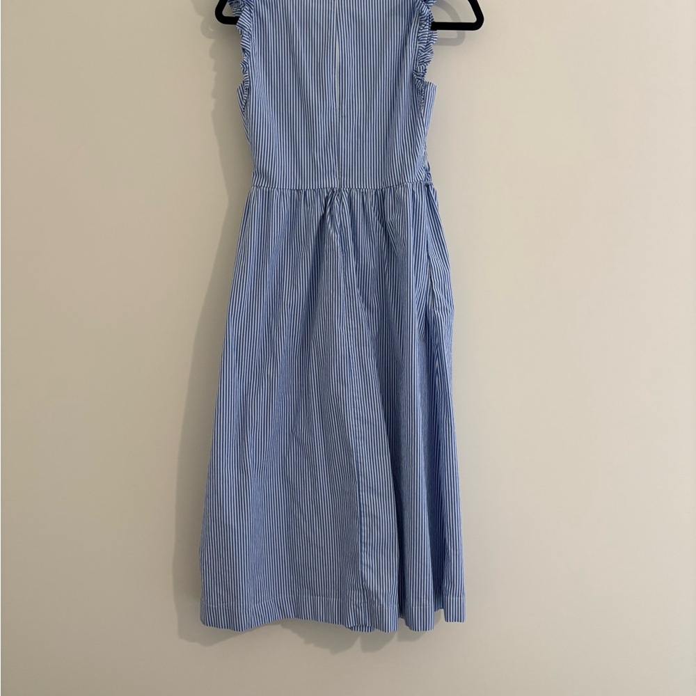 J. Crew Blue Striped Midi Dress - Picture 7 of 11